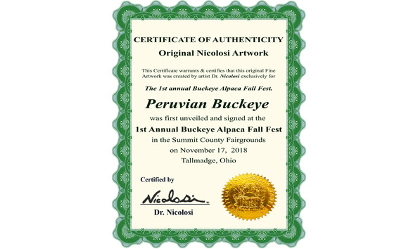 Big image 2018 11 14 peruvian buckeye alpaca fall fest art print certificate authenticity lo res