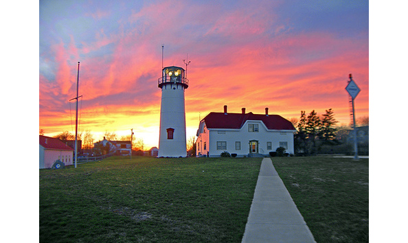 Big image chatham lighthouse at sunset