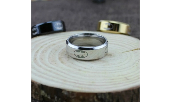 Big image j steel silver tone batman ring