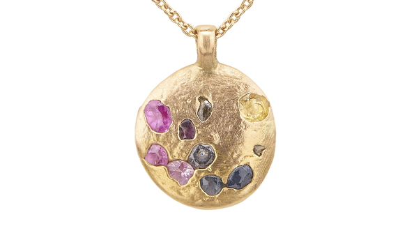Big image 7840 celeste disc pendant in rose
