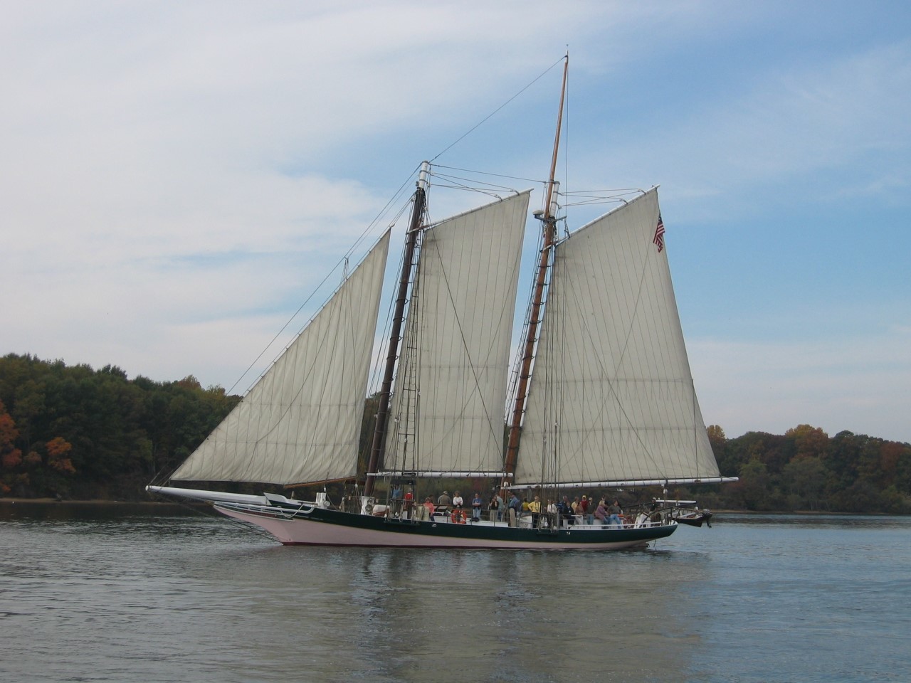 4 Hour Charter sail on the 104 foot schooner Lady Maryland, with 30 Guests