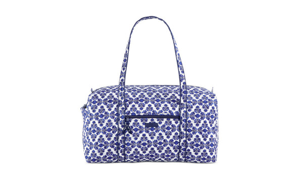 Big image vera bradley cobalt tile large duffle 20 blue product 0 061491802 normal