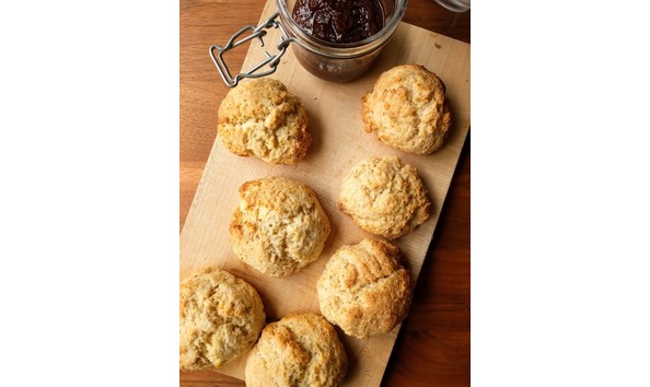Big image perfect scone dough scones homemade jam 1 