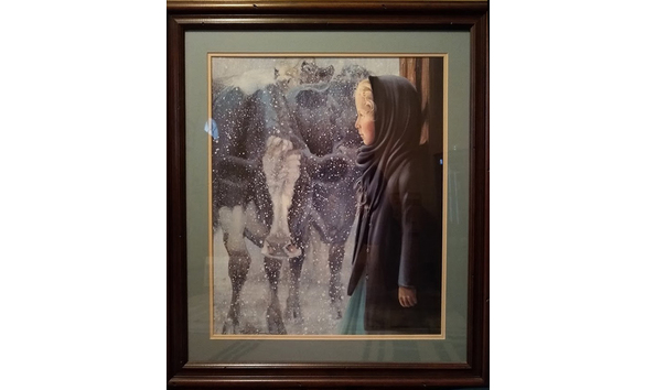 Big image 6 amish girl w cow by nancy noel