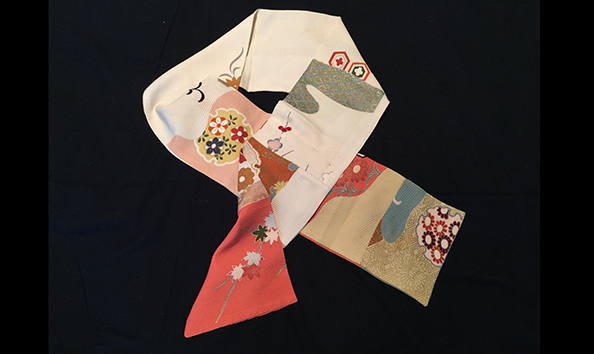 Big image 4 silk vintage kimono scarf4