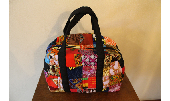 Big image kenyan patchwork hand made travel bag