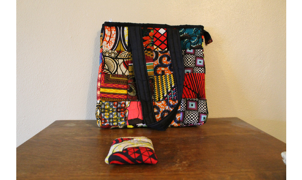 Big image kenyan patchwork hand bag   phone case set