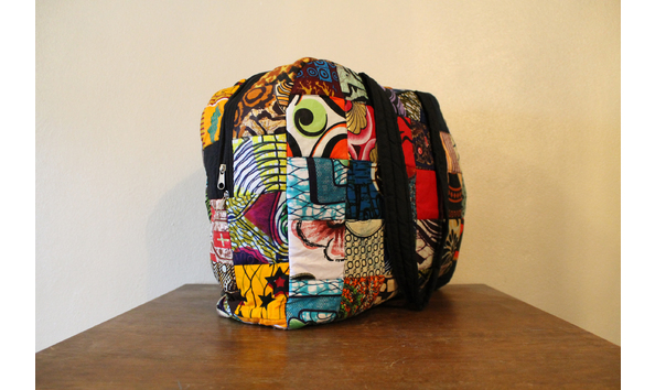 Big image kenyan patchwork hand made travel bag 7