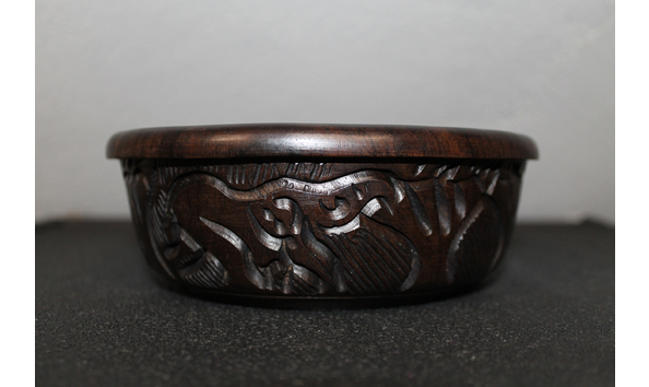 Big image hand carved kenyan wooden bowl 9