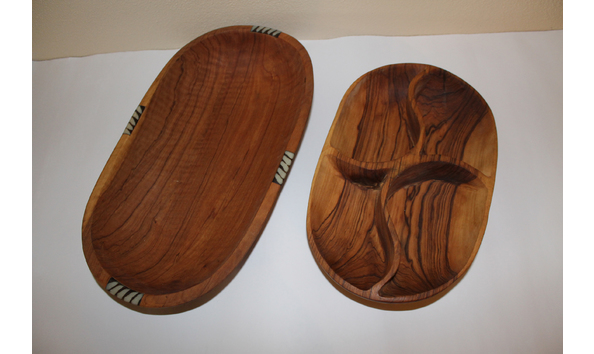 Big image hand carved masai mara decorative bowl set 2