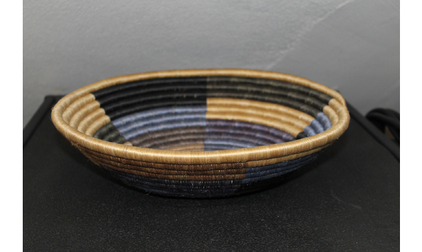 Big image masai mara beaded decorative bowl  blue 1 