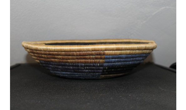 Big image masai mara beaded decorative bowl  blue 2 