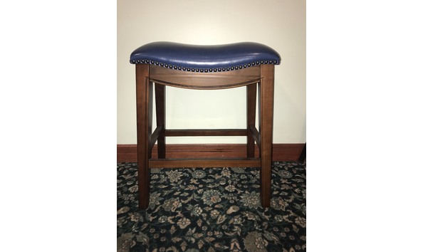 Big image leather stool