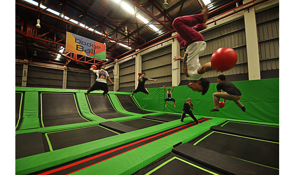 Big image jump street dodgeball group playing