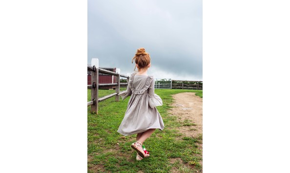 Big image saloni dress moonrise grey