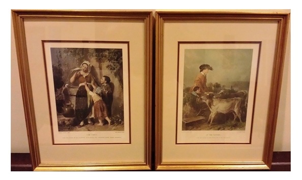 Big image big image two victorian era lithographed prints