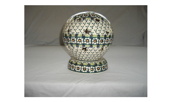 Big image big image polish pottery star candle a