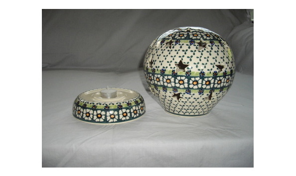 Big image big image polish pottery star candle b