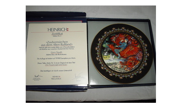 Big image big image russian fairy tale plate  2 firebird