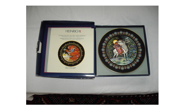 Big image big image russian fairy tale plate  3 deer