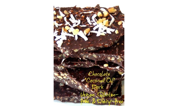 Big image chocolate bark gluten free and vegan coconut oil 