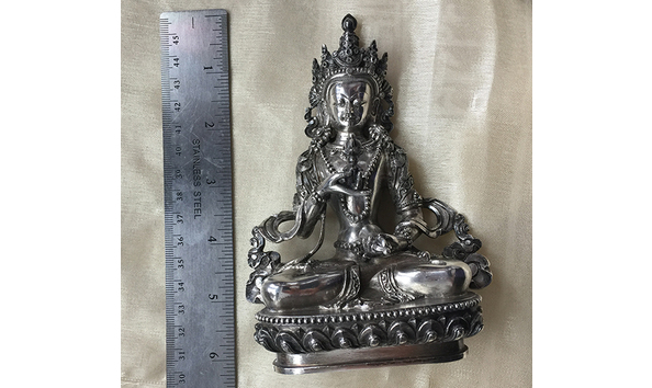 Big image 28 vajrasattva statue silver colored4