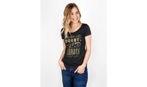 Big image l 1158 harry potter when in doubt library womens book quote tee 02 640x844