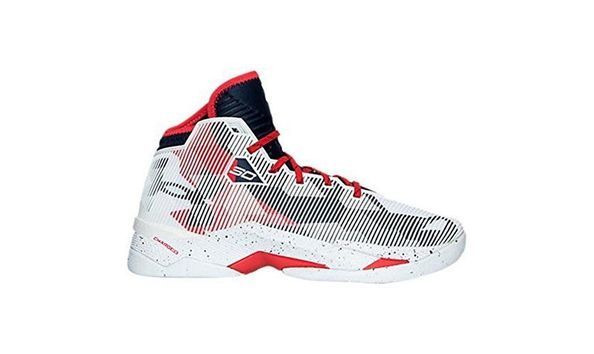 Stephen Curry Under Armour White Blue Red Size 7 Basketball Shoes
