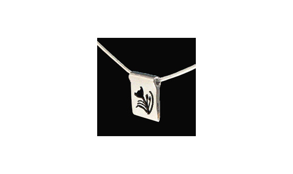 Big image silver flower silhouette 12