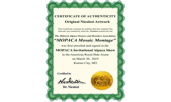 Big image 2019 03 24 alpaca mosaic mopaca  art print certificate authenticity
