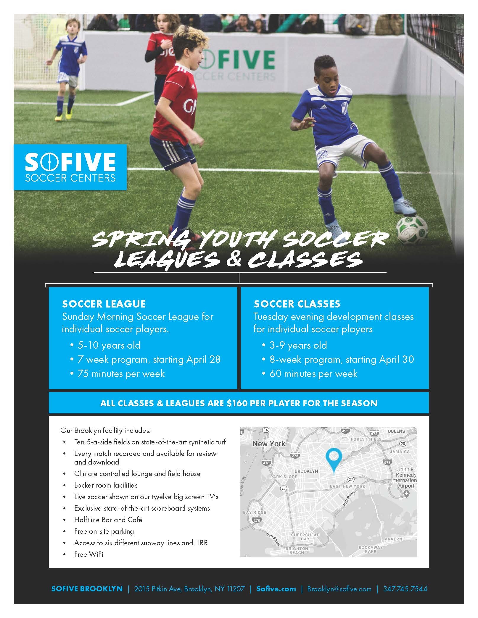 Sofive Brooklyn Free Entry to Soccer Classes or League (2 of 2)