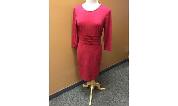 Big image trio of designer dresses   red