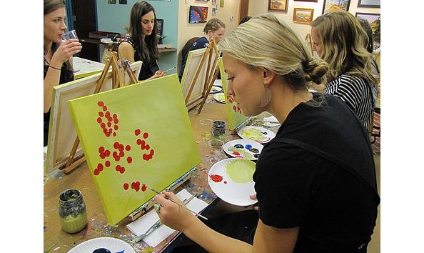 Big image wine and paint