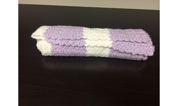 Big image baby afghan purple