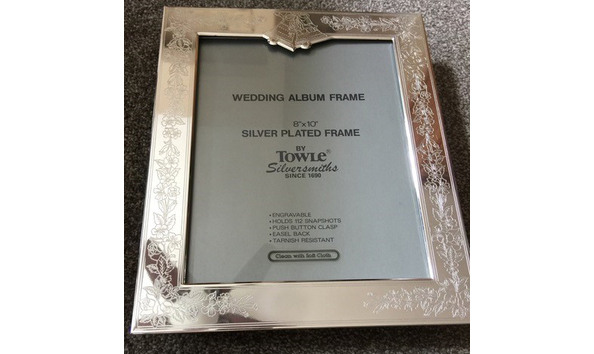 Big image silver wedding frame