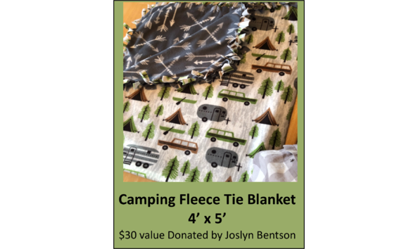 Big image camping fleece blanket