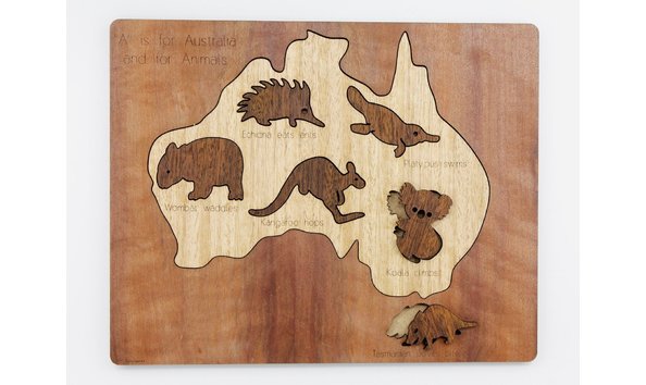 Big image animal map puzzle