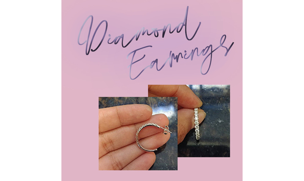 Big image diamond earrings