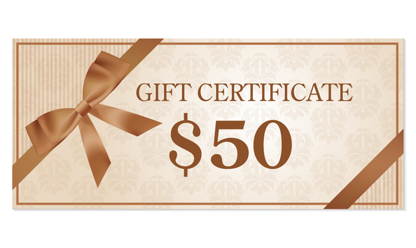 Big image 50 gift certificate 1