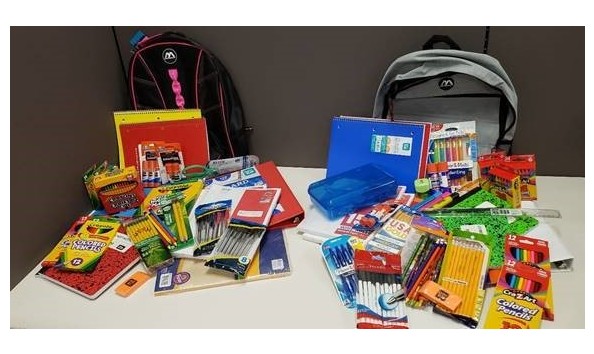 Big image double backpack school supplies