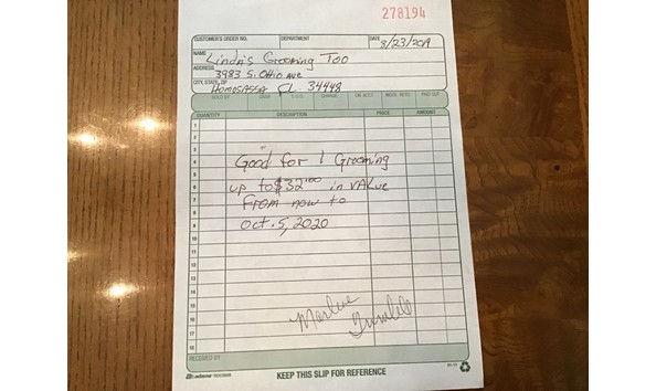 Big image auction linda s dog grooming