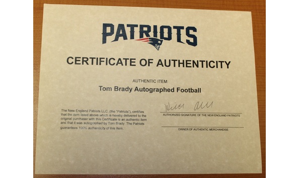 Big image tom brady football cert.