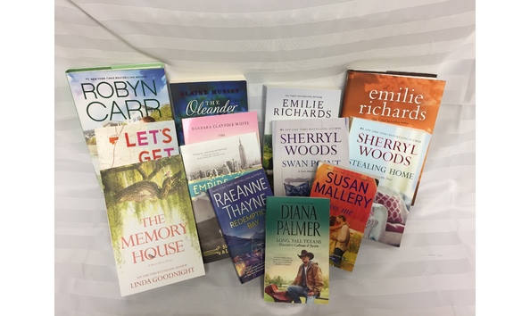 Big image bag of books   easy reading romance family trust