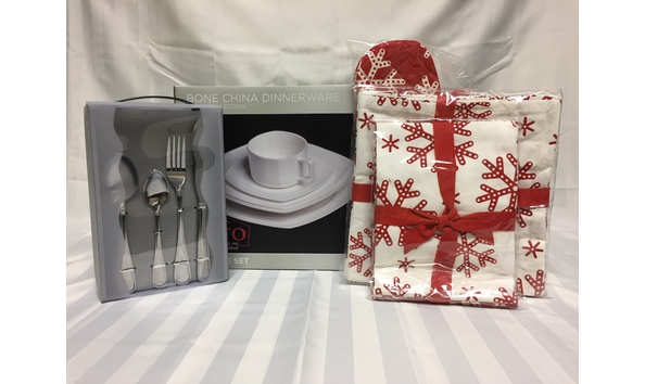 Big image flato tote with cutlery and dinnerware   square