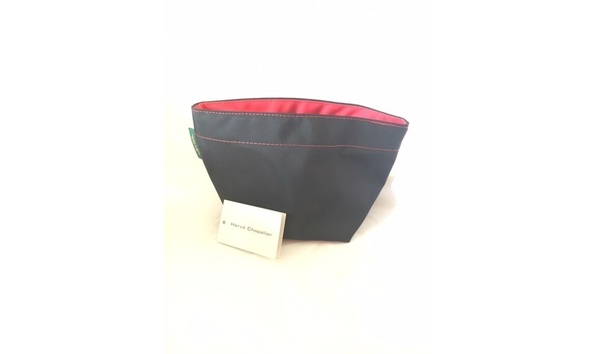 Big image herve chapelier black red makeup purse