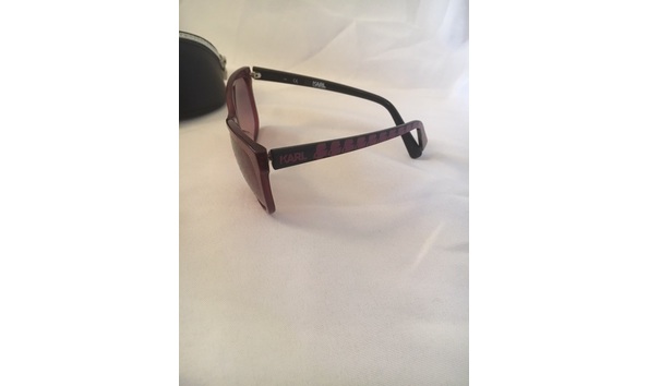 Big image karl lagerfeld ruby black sunglasses  sideview