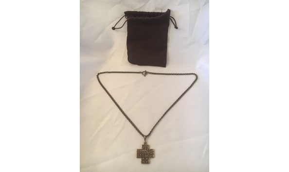 Big image grant me serenity cross   metal chain necklace