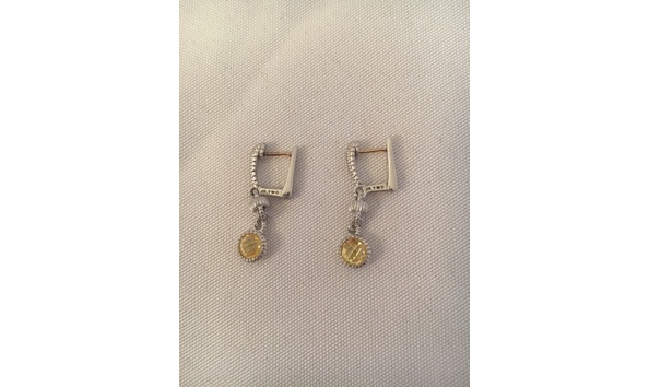 Big image rue lala yellow gem earrings   closeup