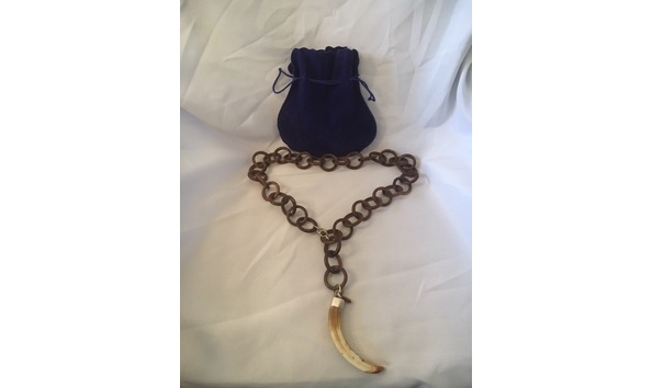 Big image drennon design wooden   tusk necklace