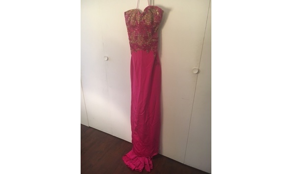 Big image lorena sarbu pink evening gown